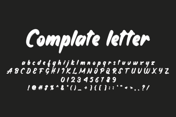 Brush Love Font PNG with transparent background - Preview 3
