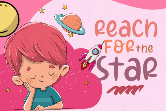Girly Dreams Font PNG with transparent background - Preview 1