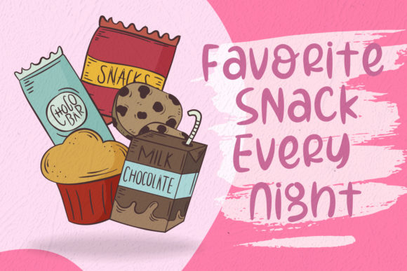 Girly Dreams Font PNG with transparent background - Preview 4
