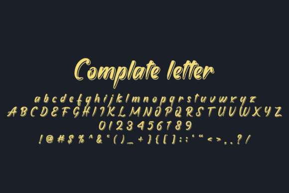Golden Font PNG with transparent background - Preview 3