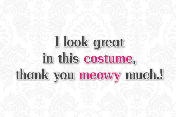 Halloween Cat Font PNG with transparent background - Preview 3