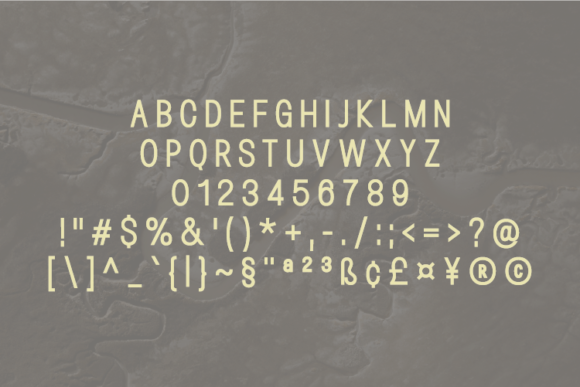 Hallum Font PNG with transparent background - Preview 1
