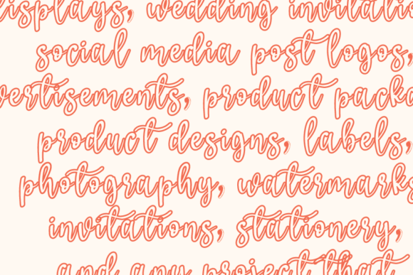 Hello Line Font PNG with transparent background - Preview 3