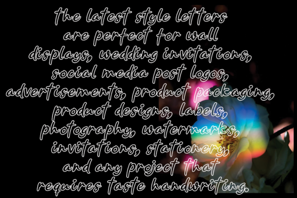 Line Heart Font PNG with transparent background - Preview 2