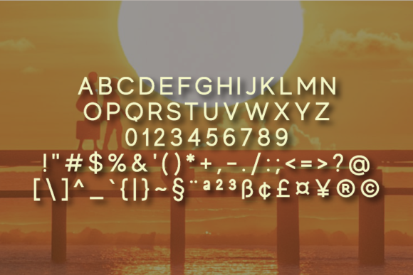 Meillane Font PNG with transparent background - Preview 1