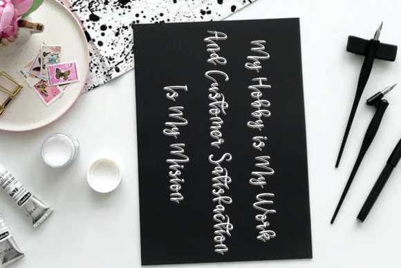 Monograph Font PNG with transparent background - Preview 1