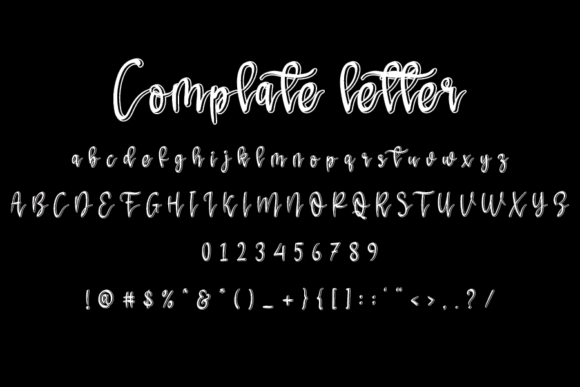 Monograph Font PNG with transparent background - Preview 3