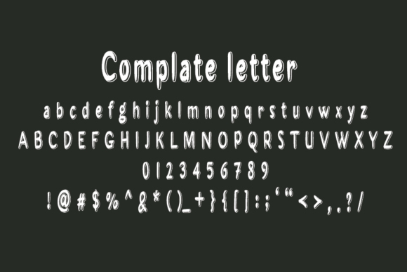 Roomble Font PNG with transparent background - Preview 3