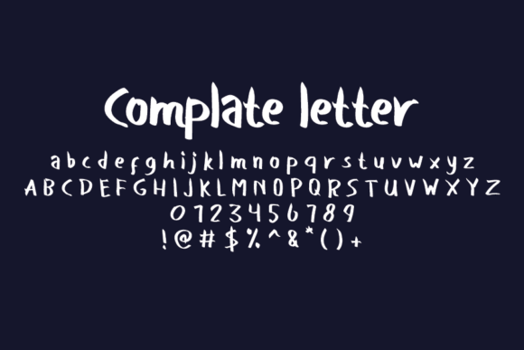 Scratch House Font PNG with transparent background - Preview 3