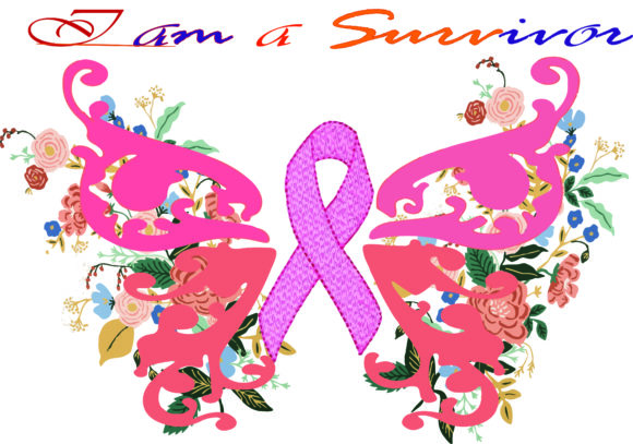 Cancer, Breast Cancer, Pink Butterfly Grafika Szablony Graficzne Przez AlaBala