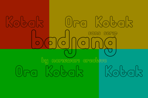 Badjang Font - Preview 1