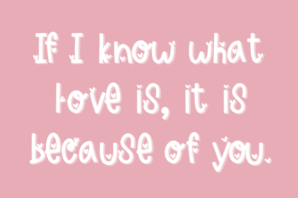 Be Mine Love Font - Preview 5