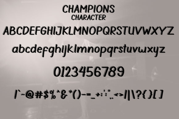 Championship Font - Preview 3