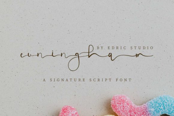 Cuningham Font PNG with transparent background - Preview 1