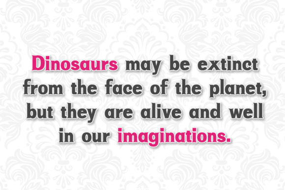 Dinosaur Font - Preview 3