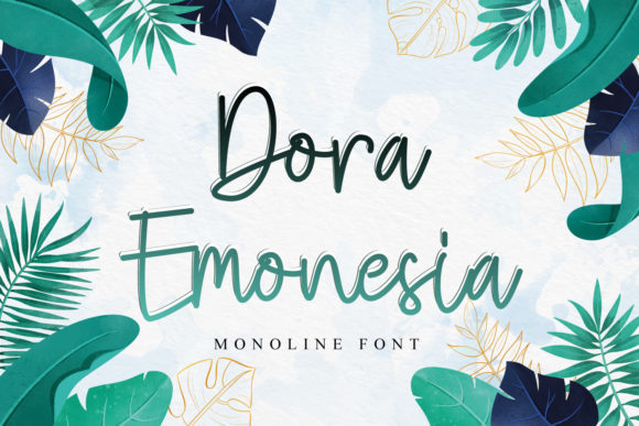 Dora Emonesia Font - Preview 1