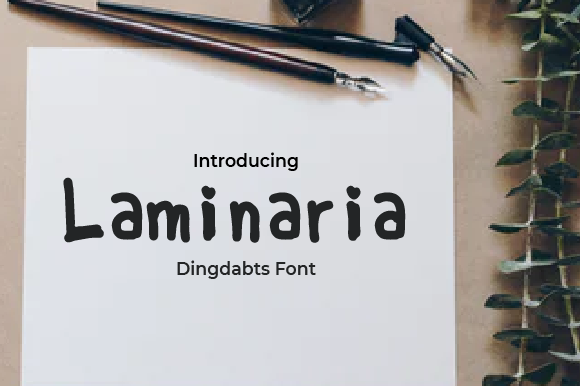 Laminaria Font PNG with transparent background - Preview 2