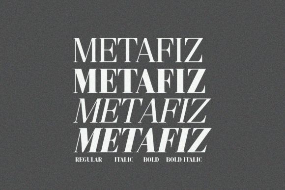 Metafiz Font PNG with transparent background - Preview 1