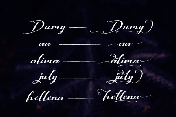 Mix Dimly Font PNG with transparent background - Preview 2