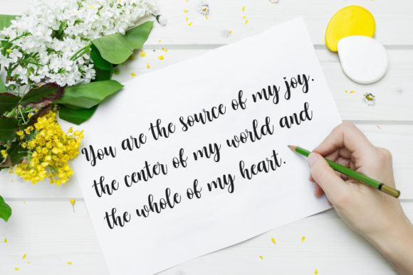 Nattasha Font PNG with transparent background - Preview 1