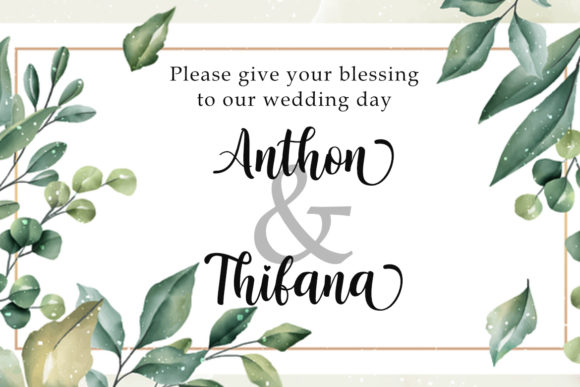 Nattasha Font PNG with transparent background - Preview 4