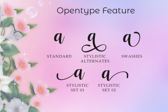 Nattasha Font PNG with transparent background - Preview 6
