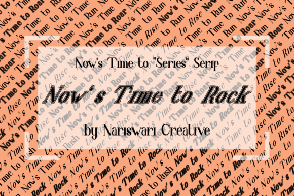 Now's Time to Run Font PNG with transparent background - Preview 1
