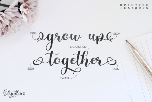 Olyndia Font PNG with transparent background - Preview 3