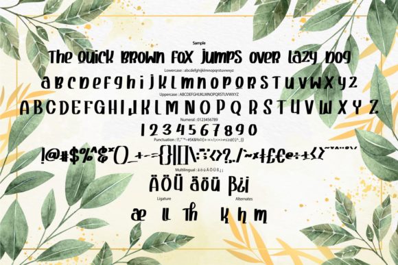 Pure Honey Font PNG with transparent background - Preview 5