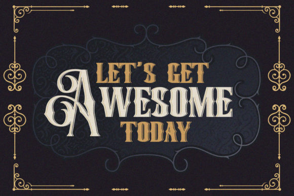 Quentes Fleur Font PNG with transparent background - Preview 2