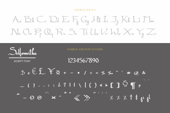 Sellomitha Font font preview - 1