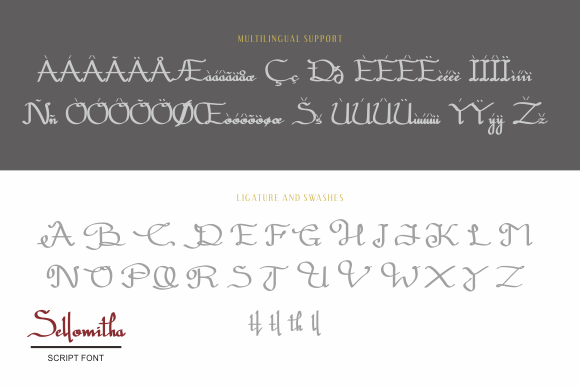 Sellomitha Font font preview - 2