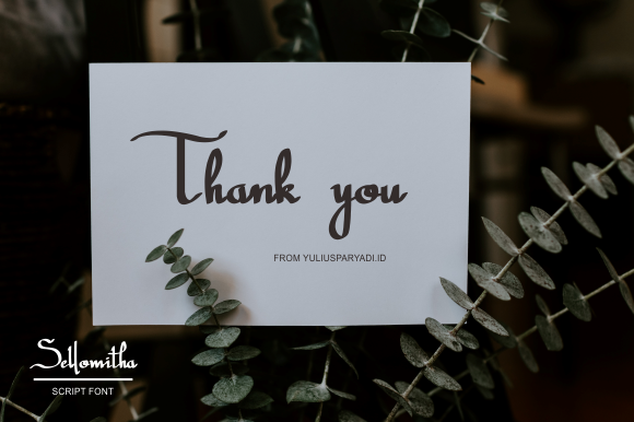 Sellomitha Font font preview - 6