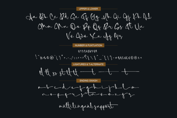 Simfony Sign Font PNG with transparent background - Preview 6
