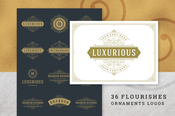 36 Luxury Ornament Logos Grafik Logos Von vasyako1984