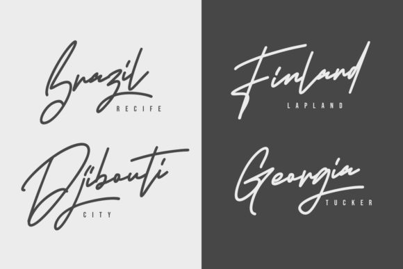 Armstrong Signature Font - Preview 5