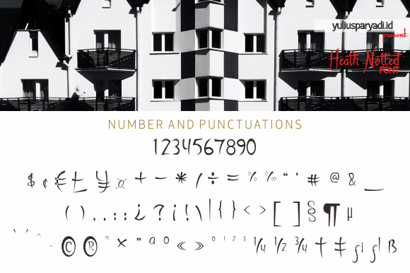 Heath Notted Font - Preview 2