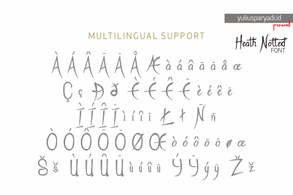 Heath Notted Font - Preview 3
