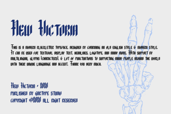 New Victoria Font PNG with transparent background - Preview 2