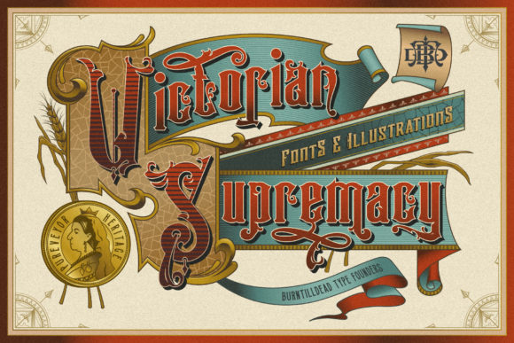 Victorian Supremacy Serif Font By Burntilldead