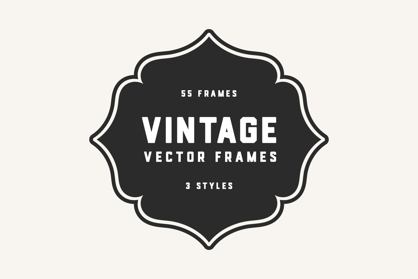 Vintage Outline Badges & Retro Frames