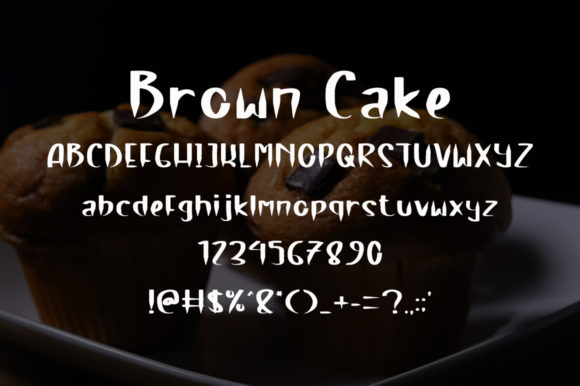 Brown Cake Font - Preview 3