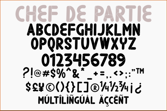 Chef De Partie Font - Preview 1