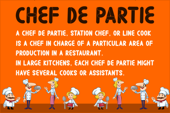 Chef De Partie Font - Preview 2