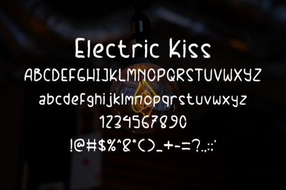 Electric Kiss Font - Preview 4