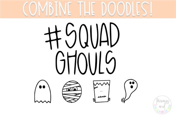 Halloween Doodle Font - Preview 3