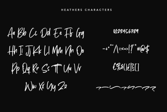 Heathers Font PNG with transparent background - Preview 6