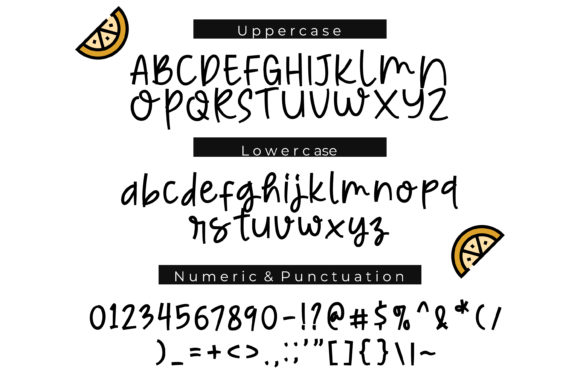 Lemon Nicmat Font PNG with transparent background - Preview 2