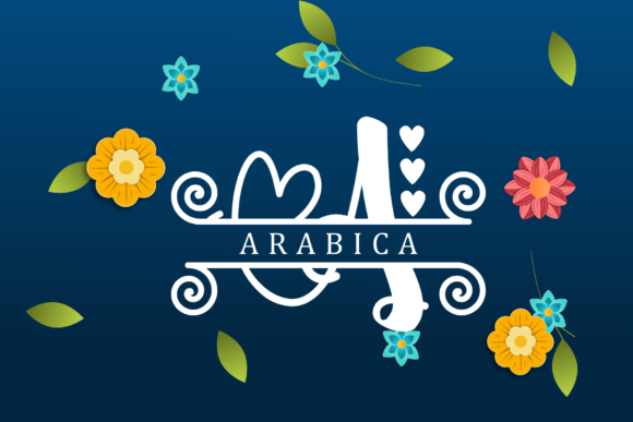 New Monogram Font PNG with transparent background - Preview 3