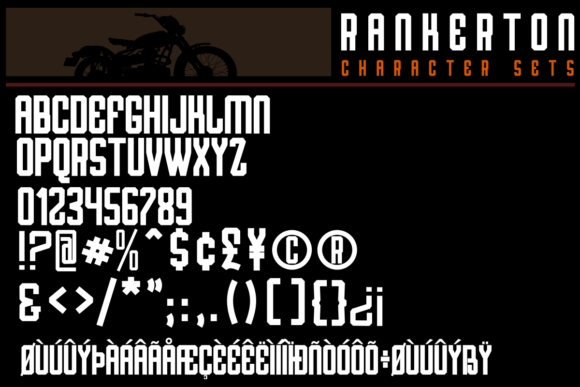 Rankerton Font PNG with transparent background - Preview 1